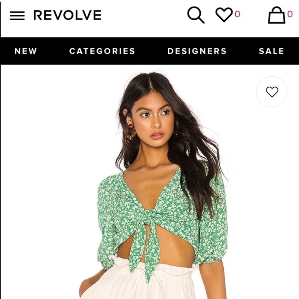 Revolve Lovers and Friends Tess top lucky floral NWT